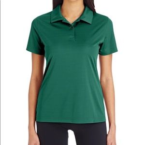 Team 365 Womens Zone Performance Moisture Wicking Polo Shirt - Forest Green